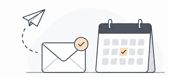 Send and schedule illustration